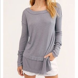 Free People North Shore Thermal Storm Grey